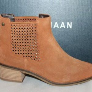 Cole Haan Wide Val Booties 8C Suede Leather Brand New